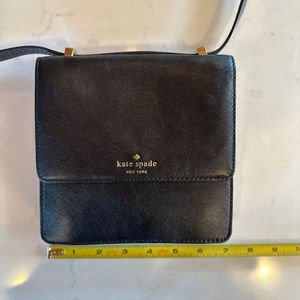 Kate Spade New York Black Leather Cross  body bag, in excellent shape
